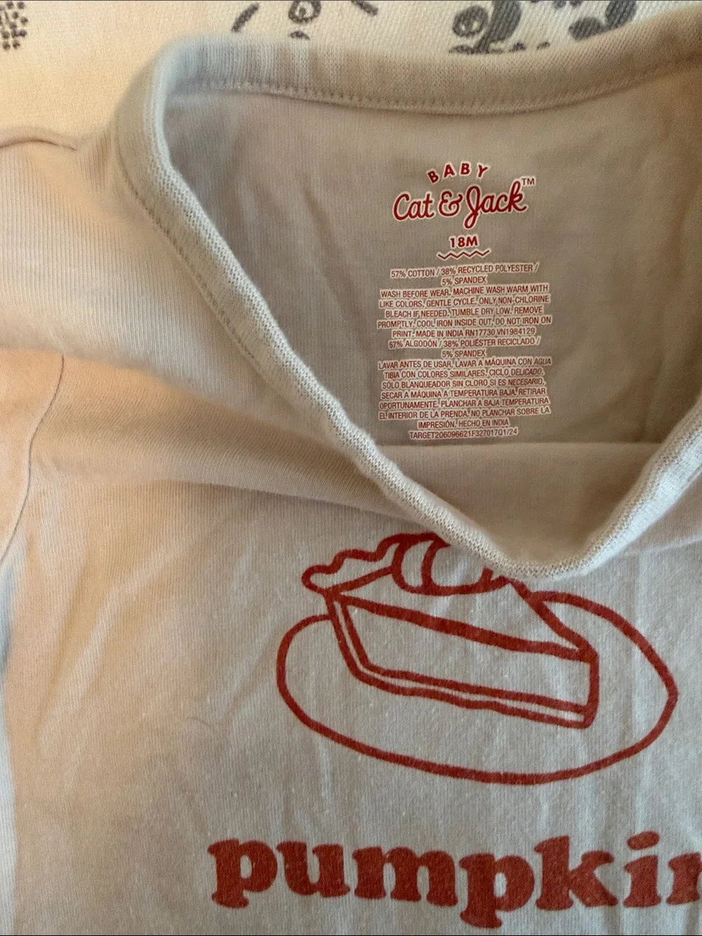 Pumpkin Pie Graphic Baby Romper - 18 Months